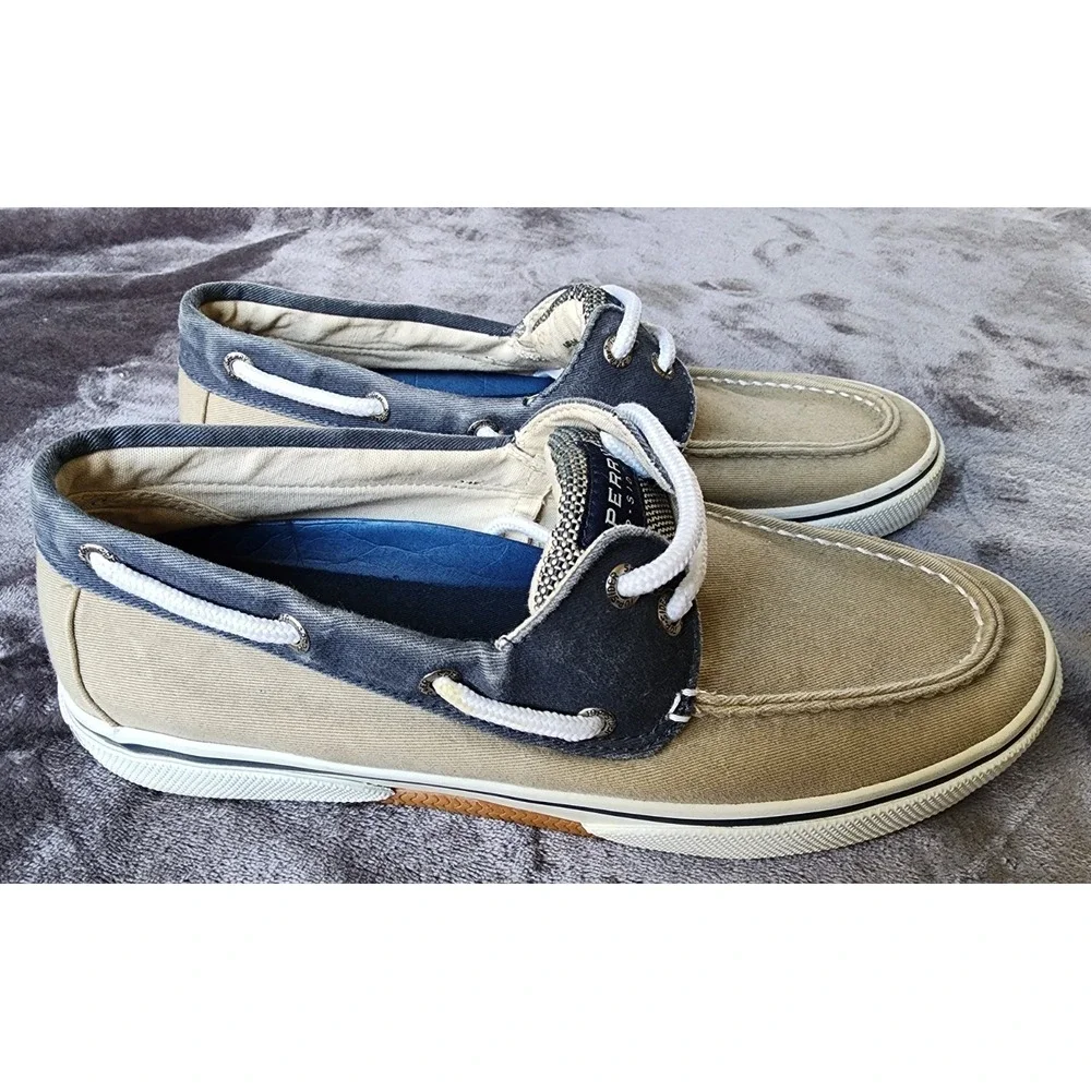 Sperry Bahama ll Boat Shoes Navy/Kahki Mens 8